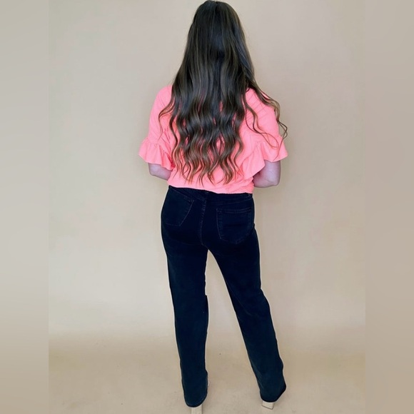 NWT Judy Blue 90's Rigid Magic Straight Leg Jeans - Black Size 15 - Picture 7 of 10